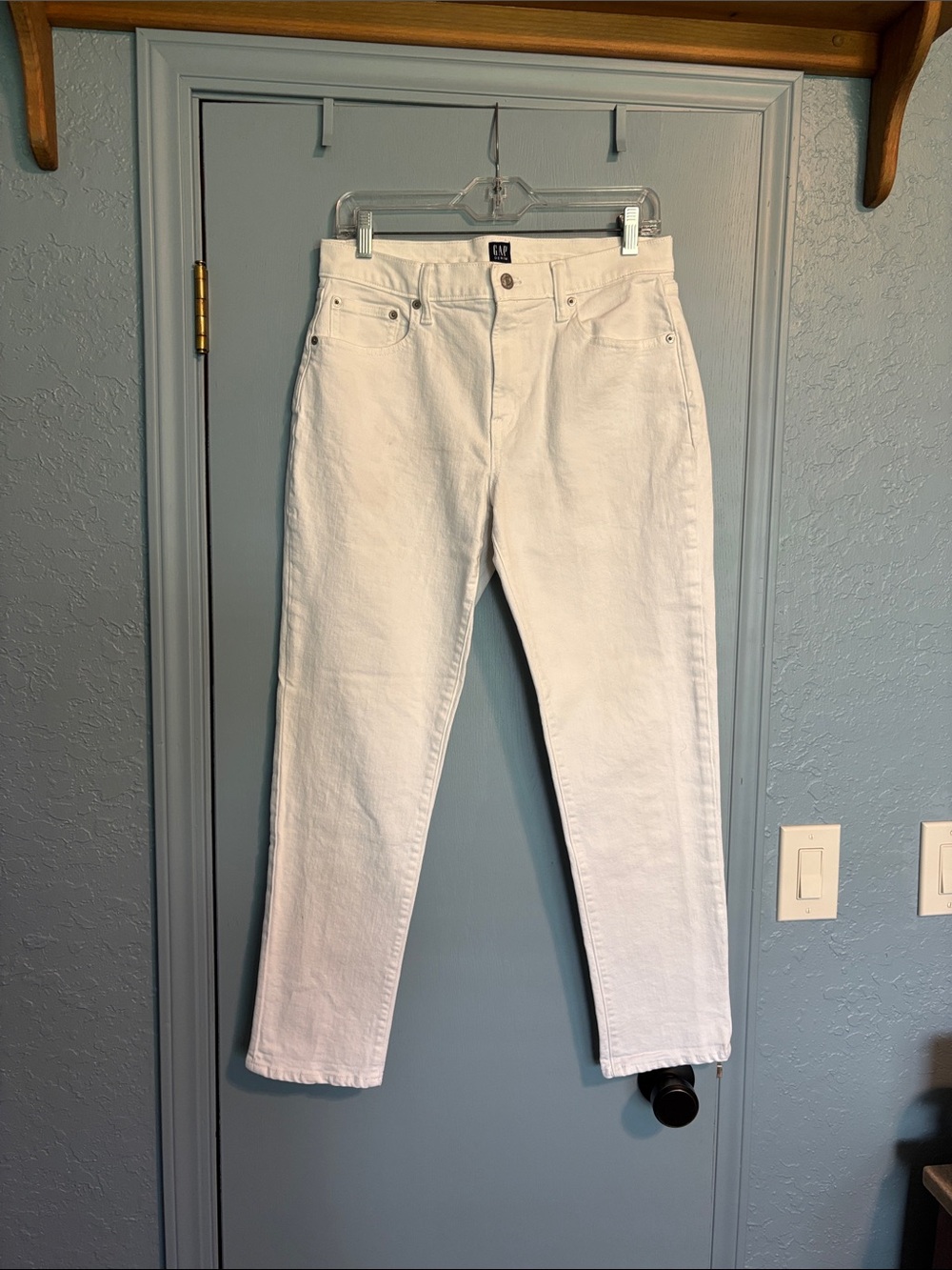 GAP White Girlfriend Jeans
